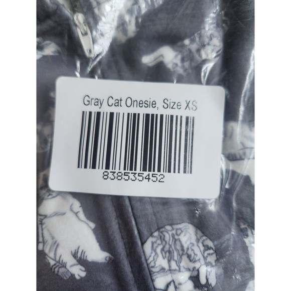 Taylor Swift Official Grey Cat Onesie Size XS Meredith & Olivia Pajamas NEW - Picture 3 of 4